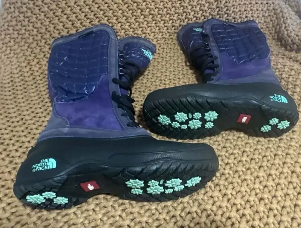 The North Face Women's ThermoBall Tall Winter Boots Purple